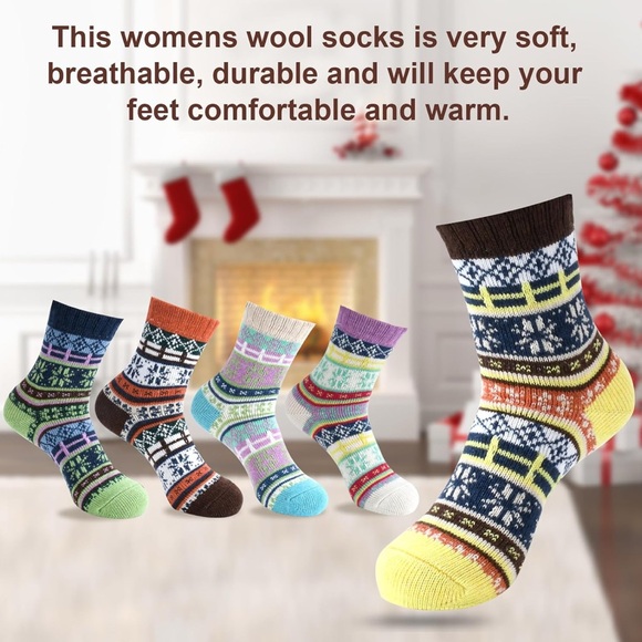 Colorful Patterned Socks Set - Picture 6 of 7